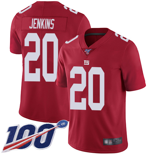 Men New York Giants #20 Janoris Jenkins Red Limited Red Inverted Legend 100th Season Football NFL Jersey